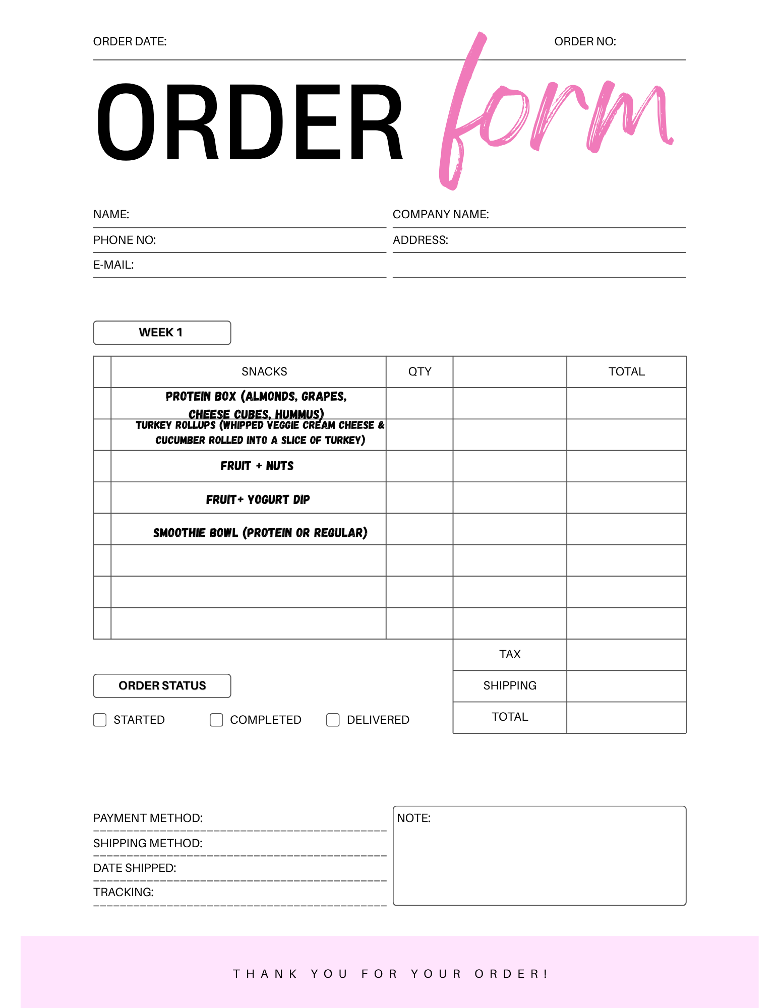 FlavorFit Current Meal Prep Menu Elixiré Hair Company, LLC
