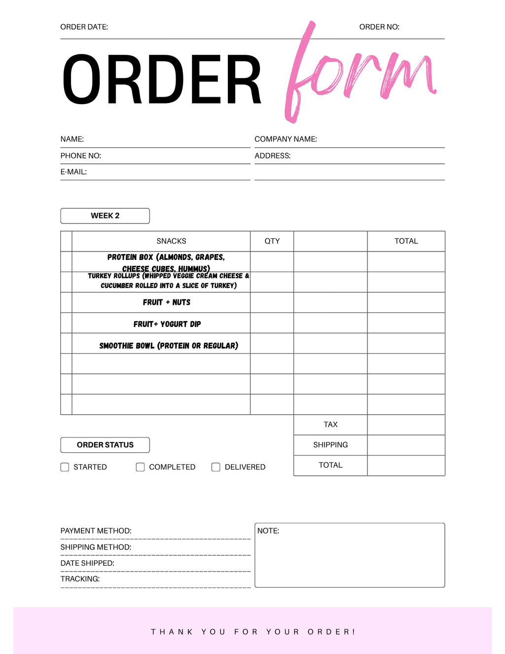 FlavorFit Current Meal Prep Menu Elixiré Hair Company, LLC