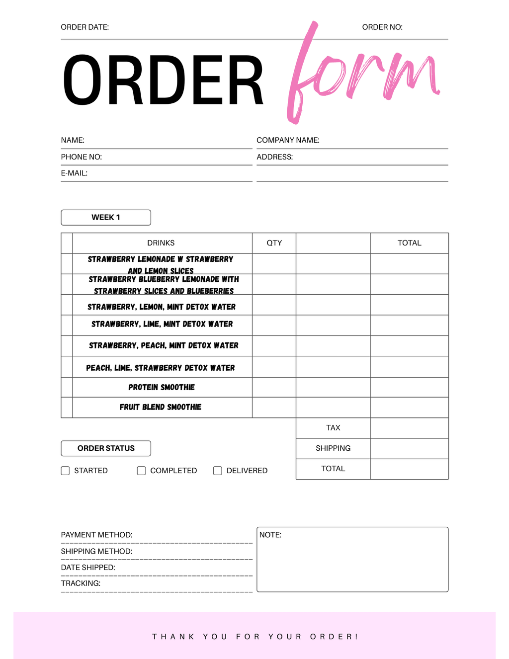 FlavorFit Meal Prep Menu (06/22/26-07/03/2026) Elixiré Hair Company, LLC