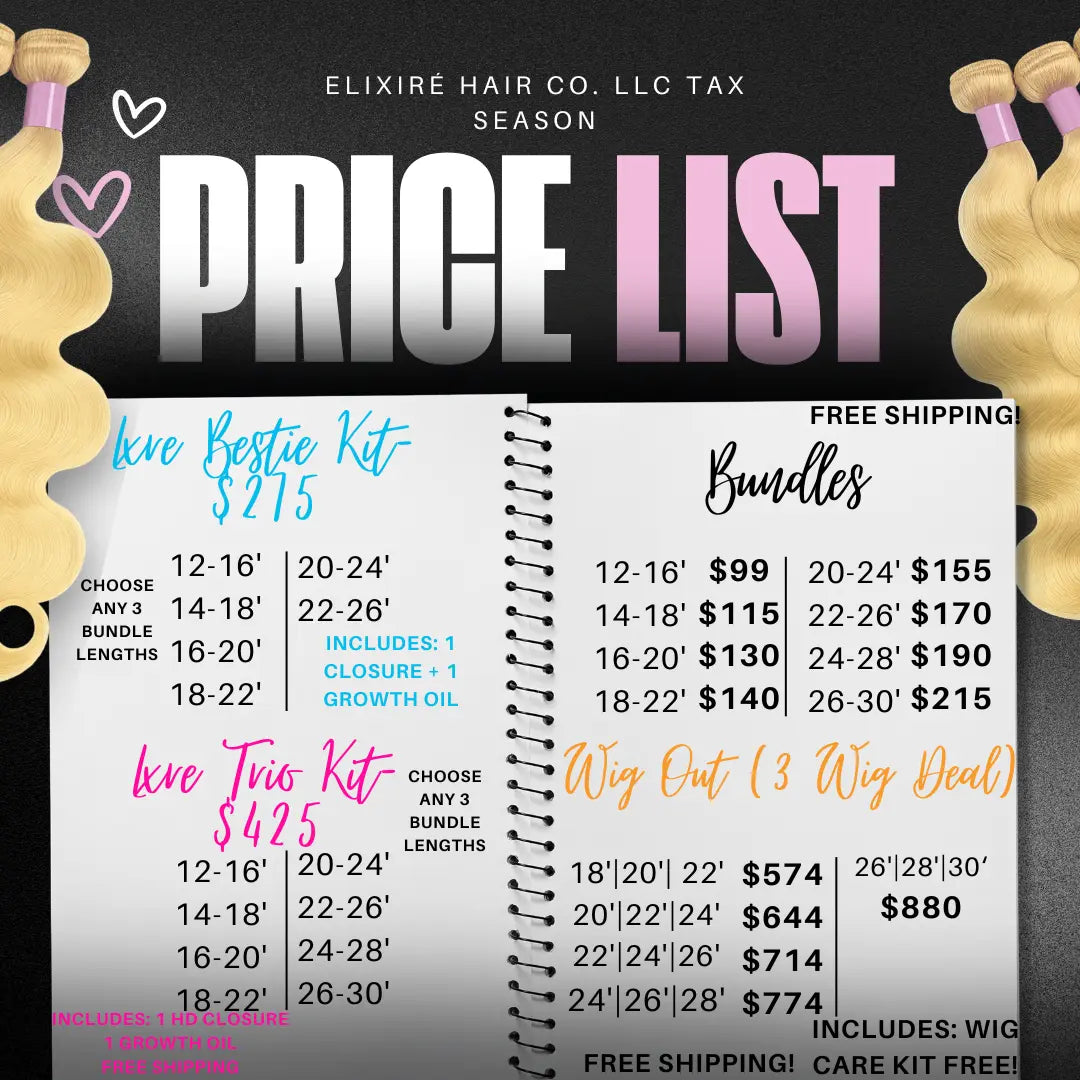 Tax Season Sale - WIG OUT (3 WIG DEAL)