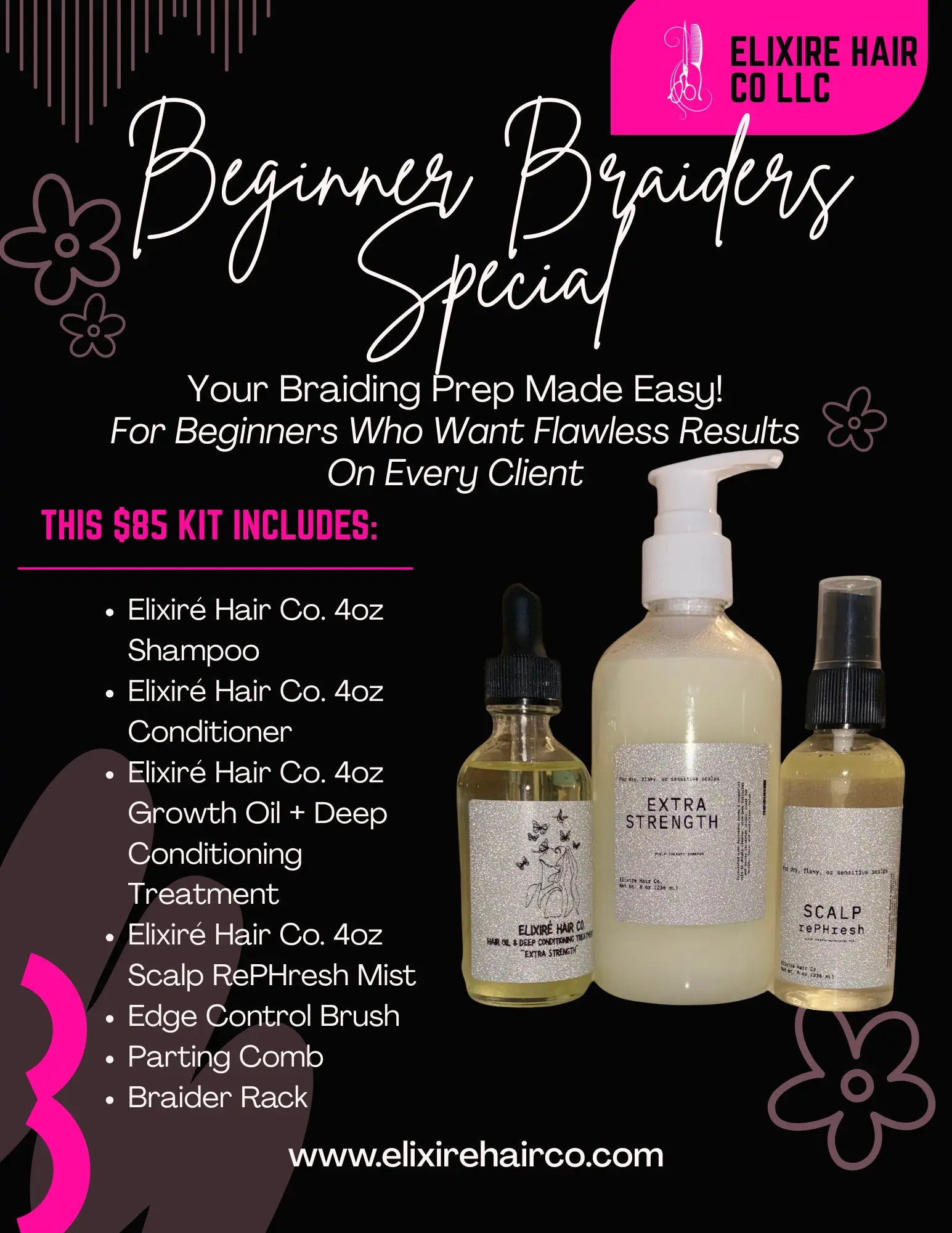 Beginner Braiders Special – The Ultimate Braiding Prep Kit