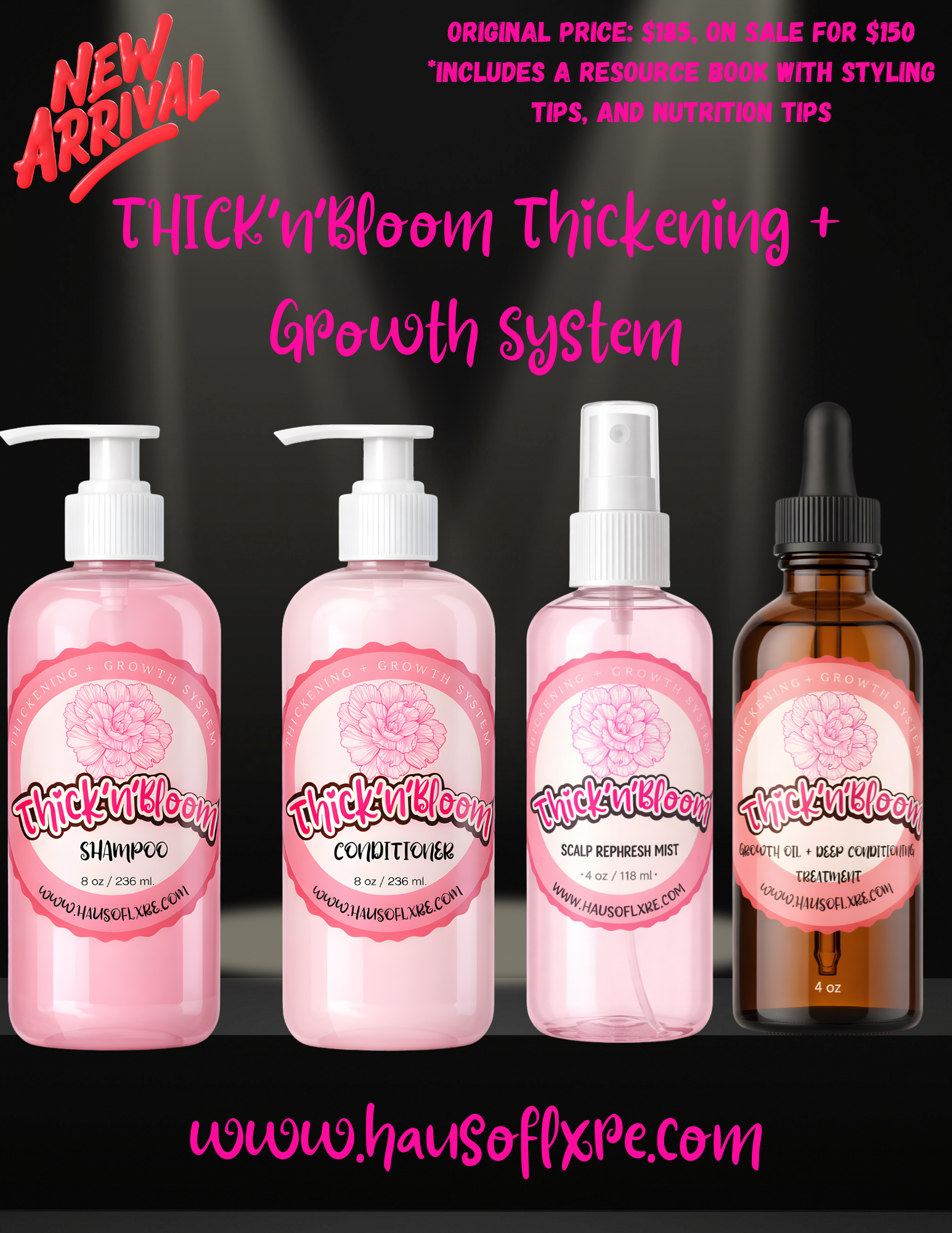 Thick'n'Bloom: Thickening + Growth System Elixiré Hair Company, LLC
